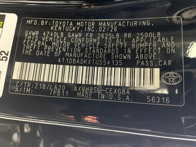 2026 Toyota Camry XLE