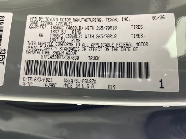 2026 Toyota Tundra SR5