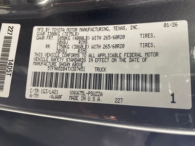 2026 Toyota Tundra Platinum