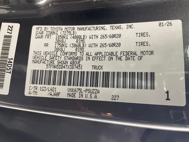 2026 Toyota Tundra Platinum