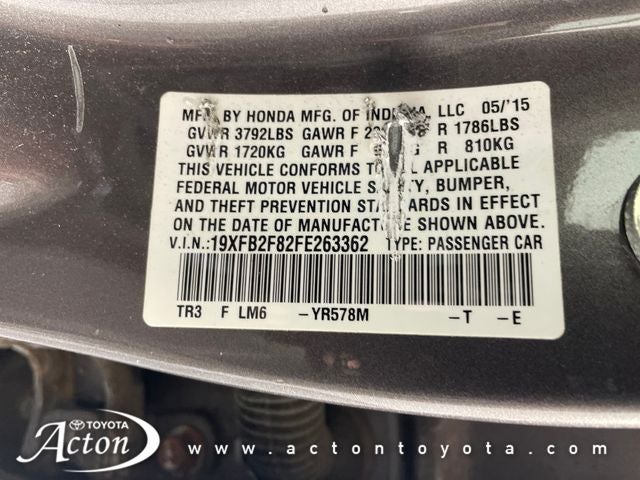 2015 Honda Civic EX