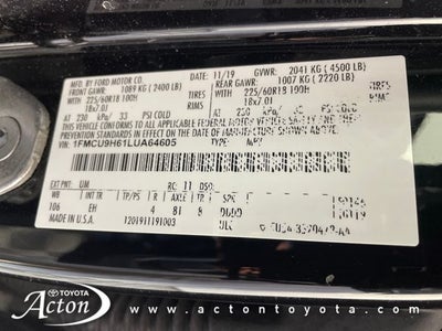 2020 Ford Escape SEL
