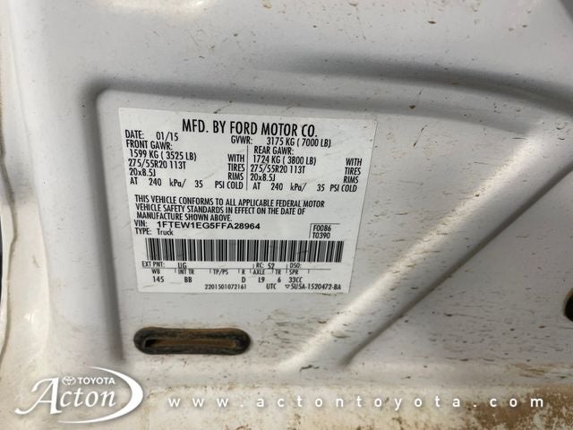 2015 Ford F-150 Platinum