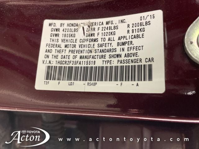 2015 Honda Accord LX