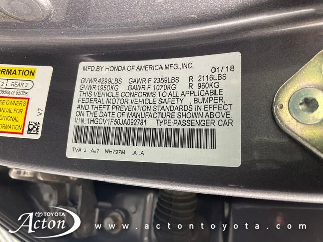 2018 Honda Accord EX-L