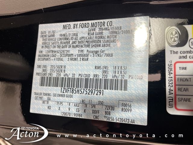 2007 Ford Mustang GT Deluxe California Special