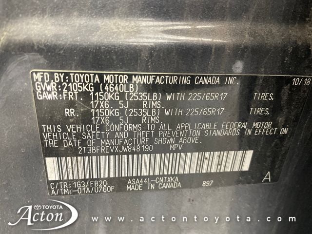 2018 Toyota RAV4 LE