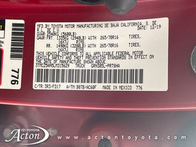 2020 Toyota TACOMA TRD OFFRD TRD Off-Road V6