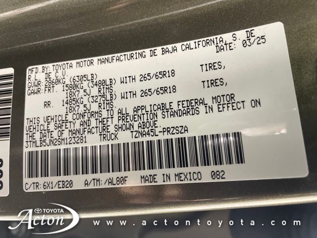 2025 Toyota TACOMA LIMITED Limited