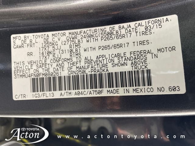 2015 Toyota TACOMA Base V6