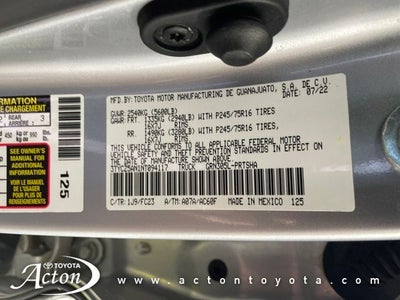 2022 Toyota TACOMA SR5 SR5 V6