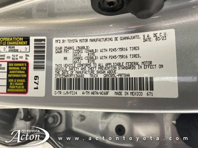 2023 Toyota TACOMA SR5 SR5 V6