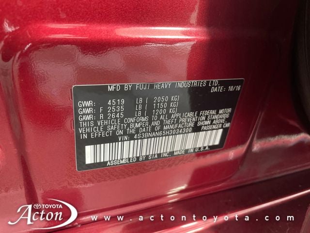 2017 Subaru Legacy 2.5i Limited