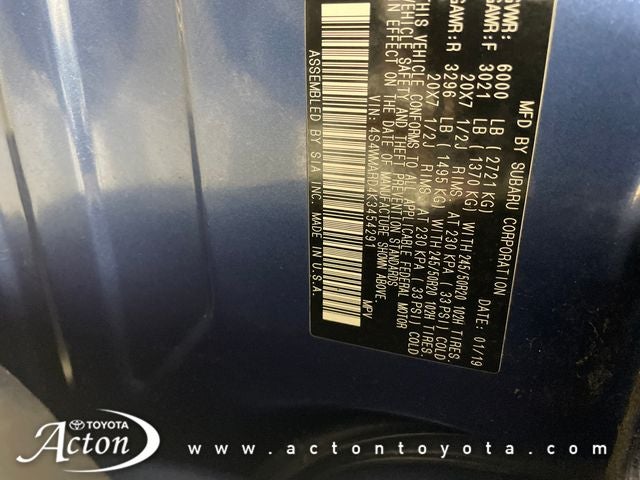 2019 Subaru Ascent Touring