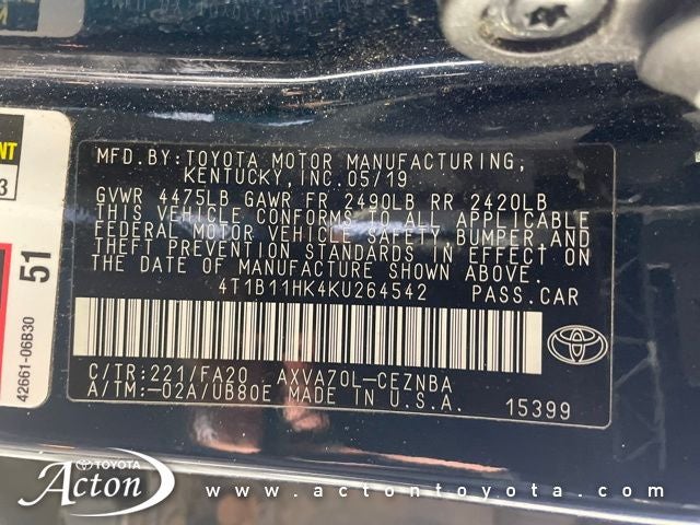 2019 Toyota Camry LE