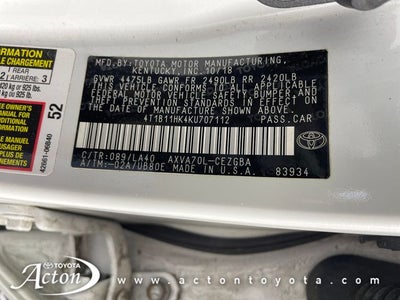 2019 Toyota Camry XLE
