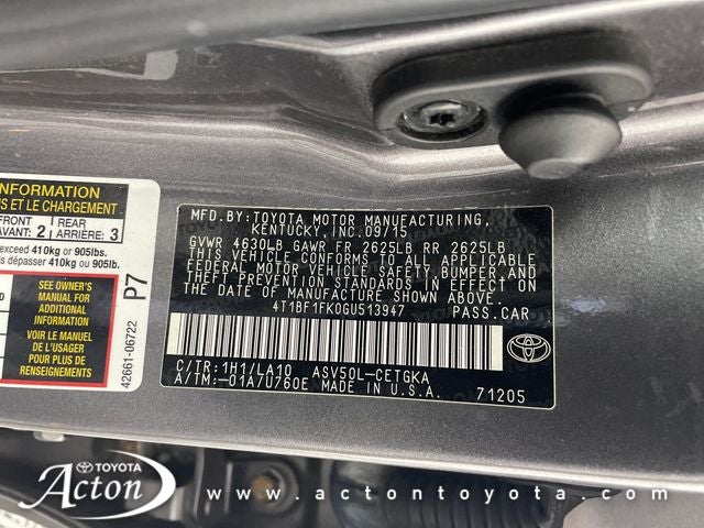 2016 Toyota Camry XLE