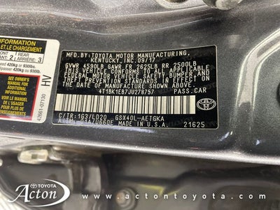 2018 Toyota Avalon XLE