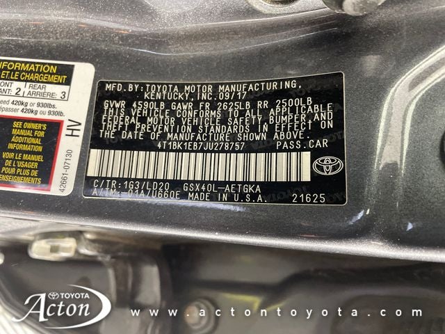 2018 Toyota Avalon XLE
