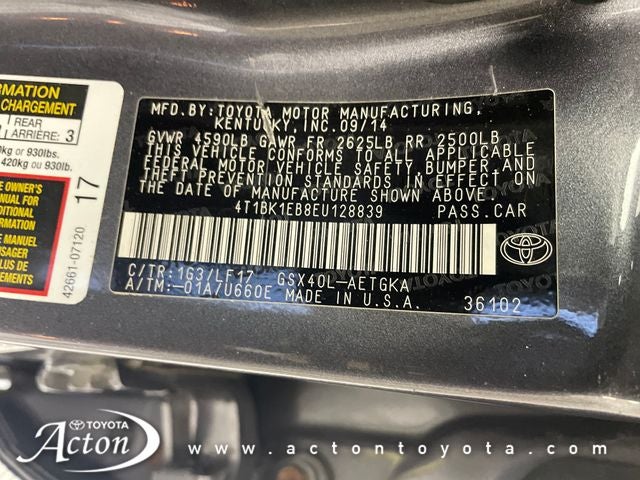 2014 Toyota AVALON XLE Premium