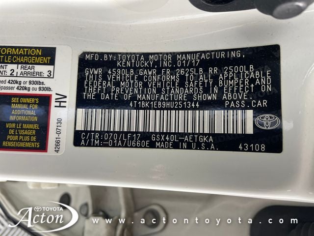 2017 Toyota Avalon XLE Plus