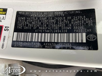 2020 Toyota Camry LE