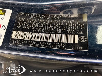 2020 Toyota Camry SE