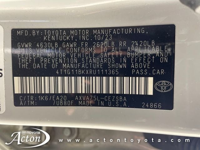 2024 Toyota CAMRY SE