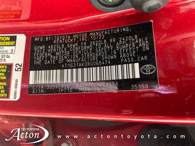 2024 Toyota CAMRY SE