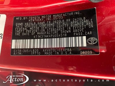 2023 Toyota CAMRY XSE