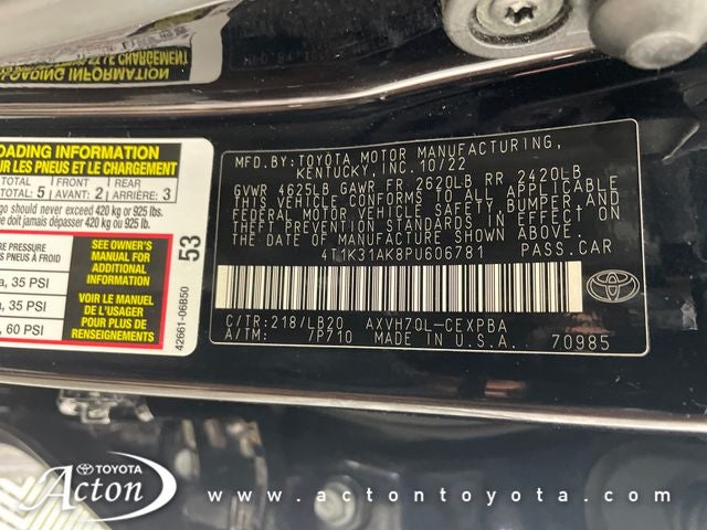 2023 Toyota Camry Hybrid XSE