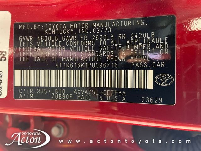 2023 Toyota CAMRY XSE