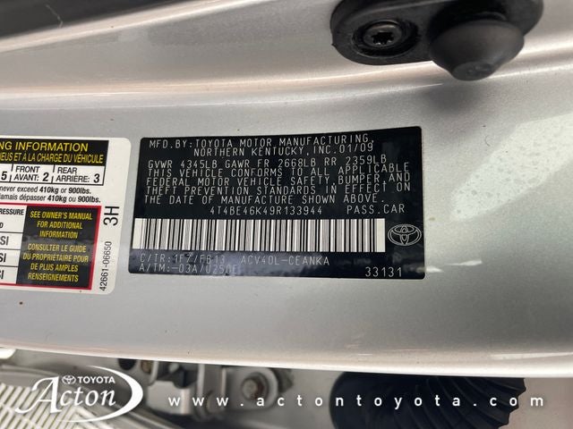 2009 Toyota CAMRY LE
