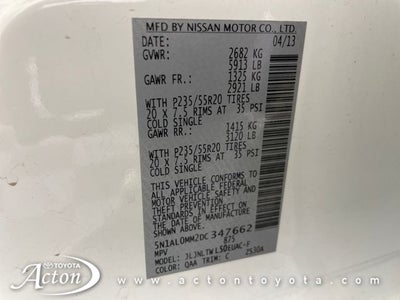 2013 INFINITI JX35 Base