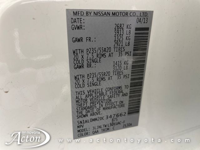 2013 INFINITI JX35 Base