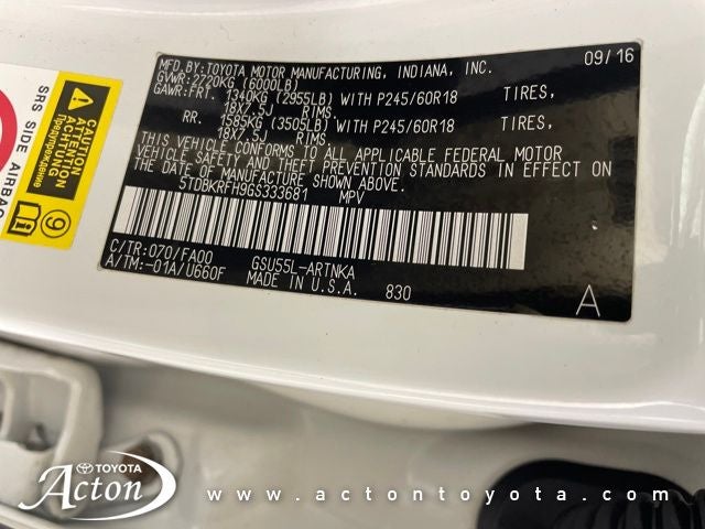 2016 Toyota HIGHLANDER LE Plus V6