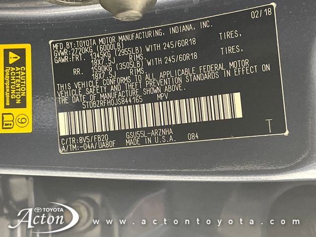 2018 Toyota HIGHLANDER LE