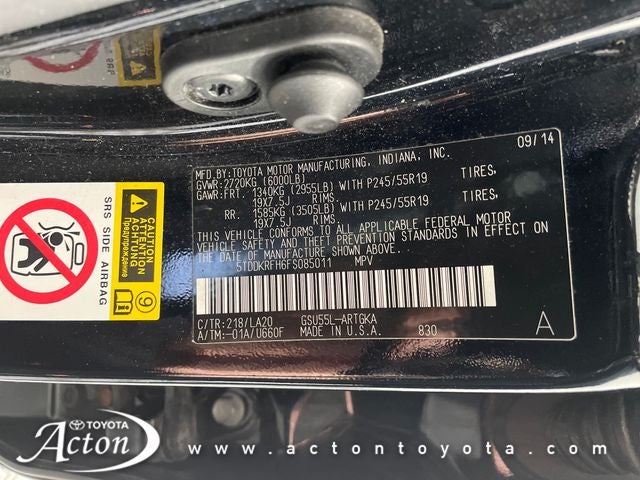 2015 Toyota HIGHLANDER Limited