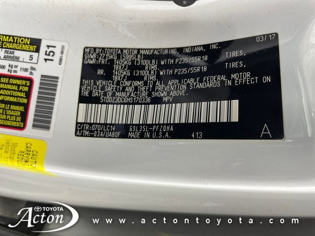 2017 Toyota Sienna XLE Premium 7 Passenger