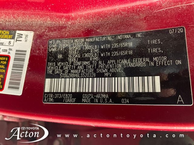2020 Toyota Highlander XLE