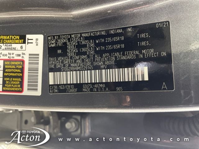 2021 Toyota HIGHLANDER XLE