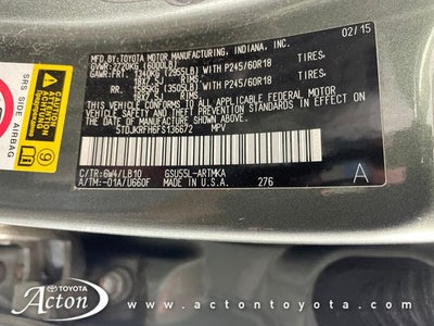 2015 Toyota HIGHLANDER XLE V6