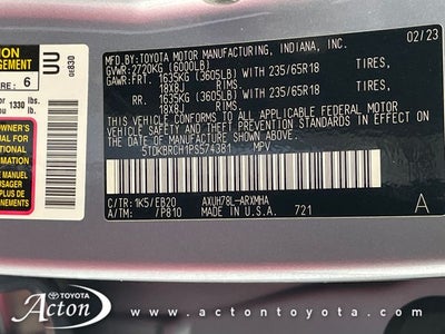2023 Toyota HIGHLANDER HYBRD XLE