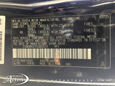 2025 Toyota HIGHLANDER HEV XLE