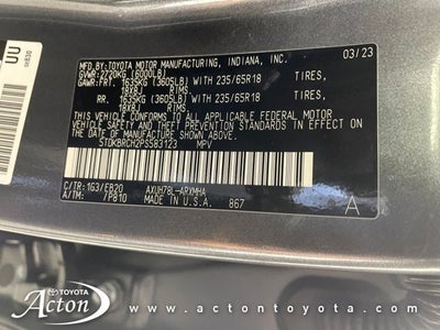 2023 Toyota HIGHLANDER HYBRD XLE