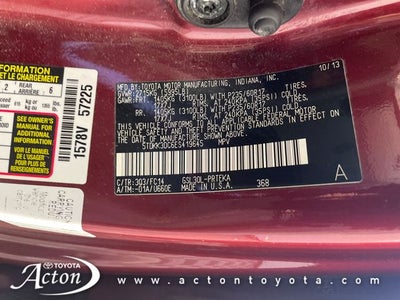 2014 Toyota SIENNA LE 3.5L LE 8 Passenger