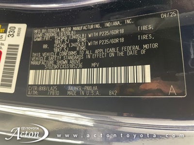 2025 Toyota SIENNA LTD AWD Limited 7 Passenger