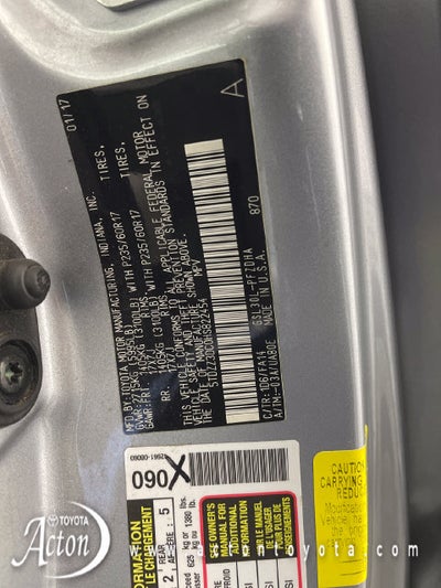 2017 Toyota Sienna L 7 Passenger