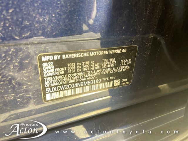 2022 BMW X7 xDrive40i