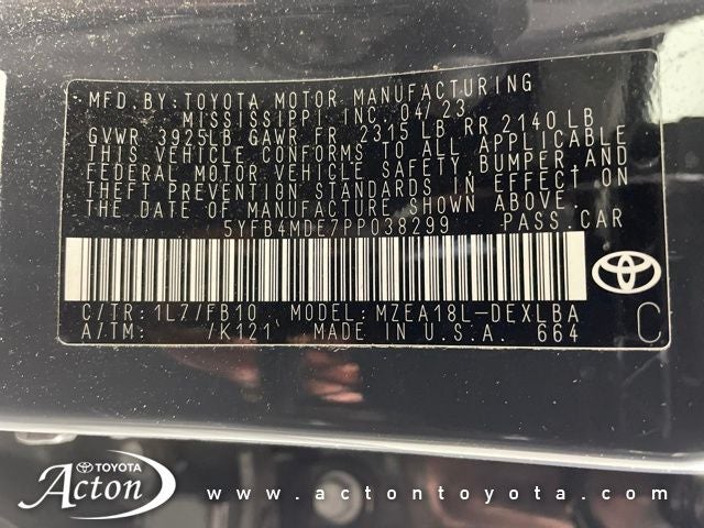 2023 Toyota COROLLA LE